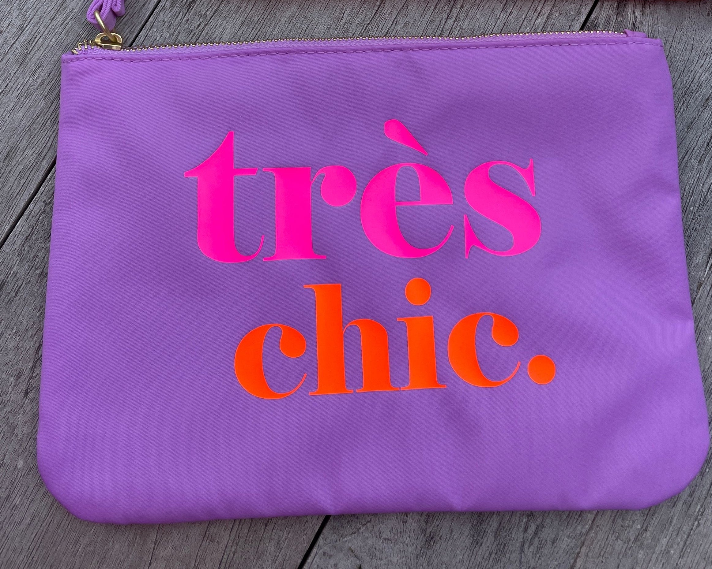 Clutch mit Statement - lila