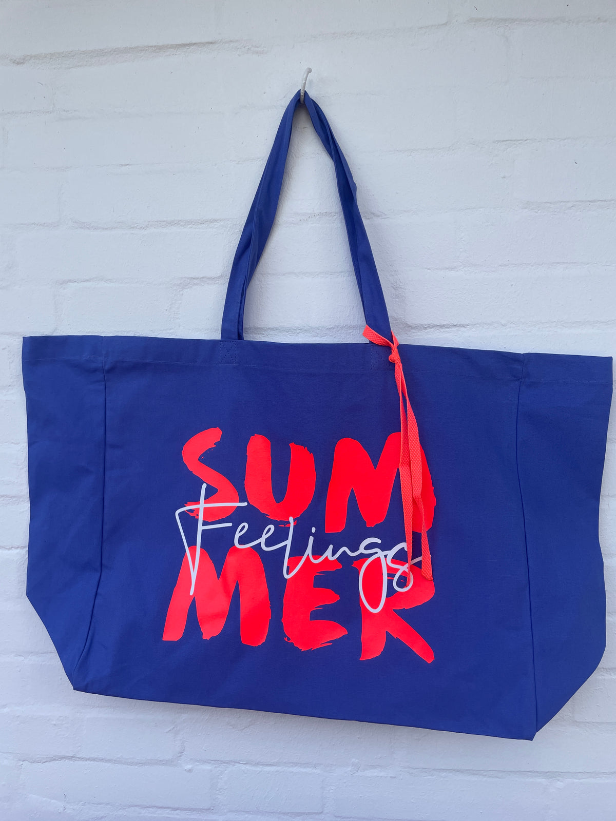 Cotton Beach & Yoga Bag blau