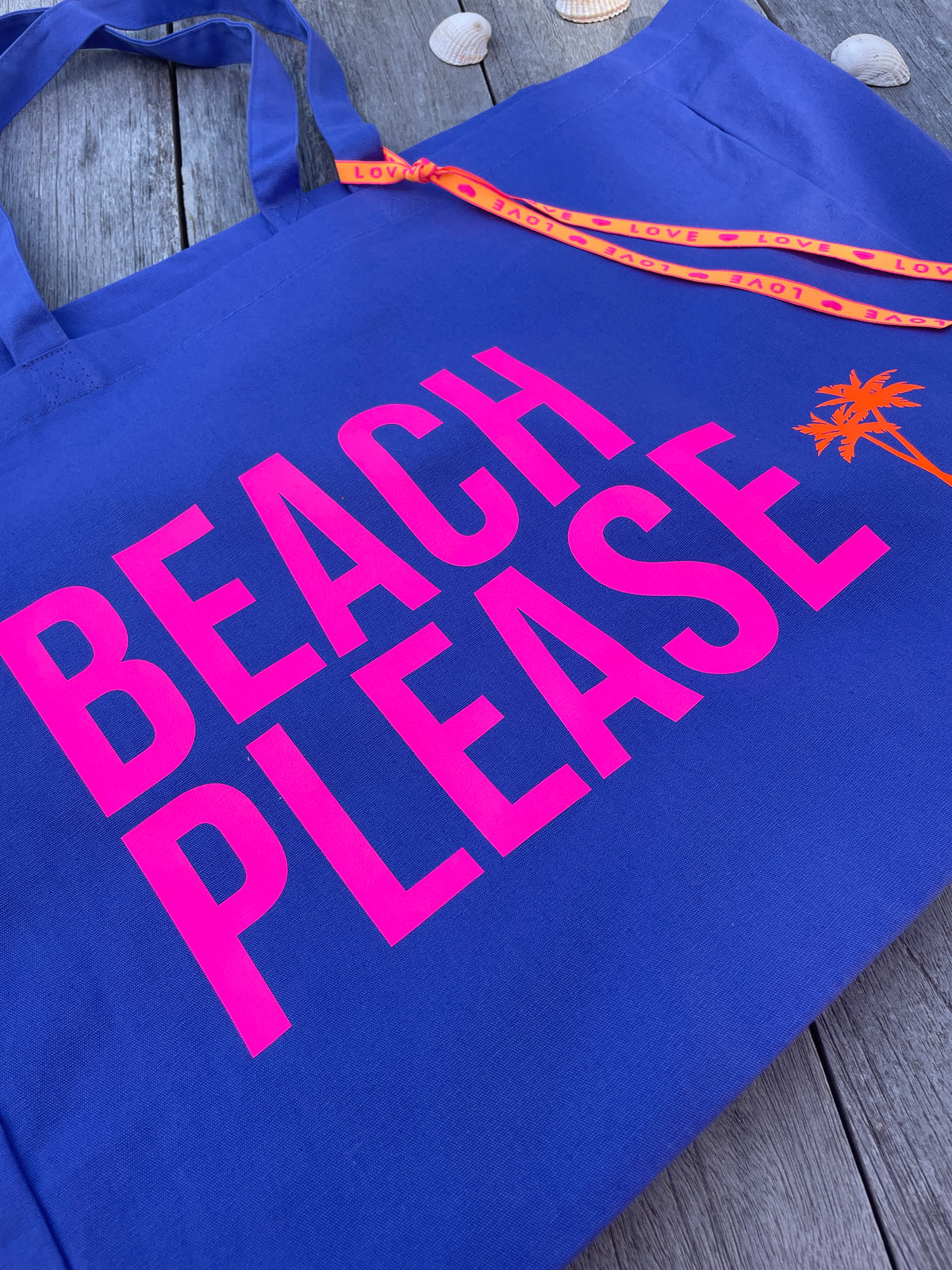 Cotton Beach & Yoga Bag blau