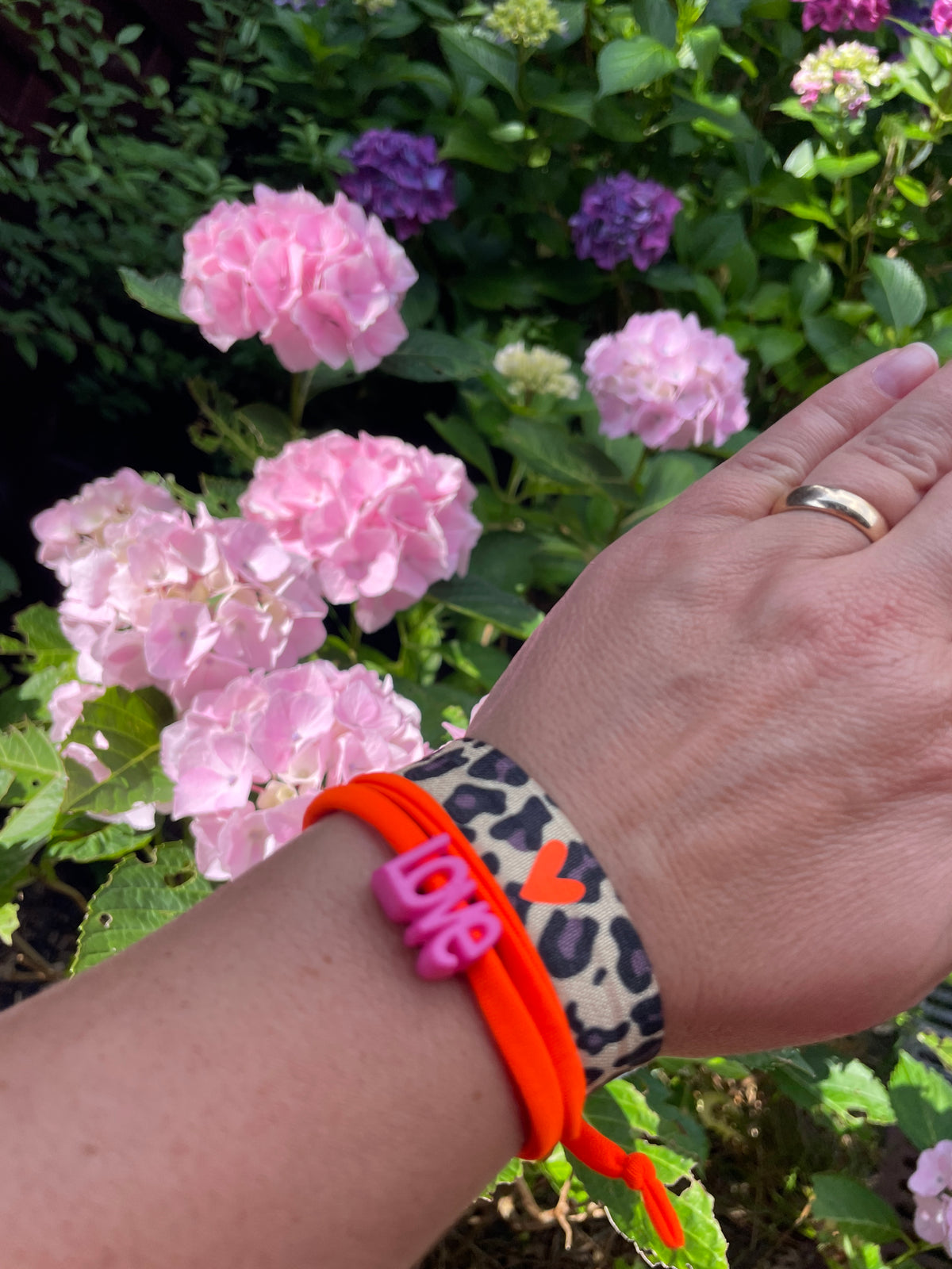 Wickelarmband - neonorange