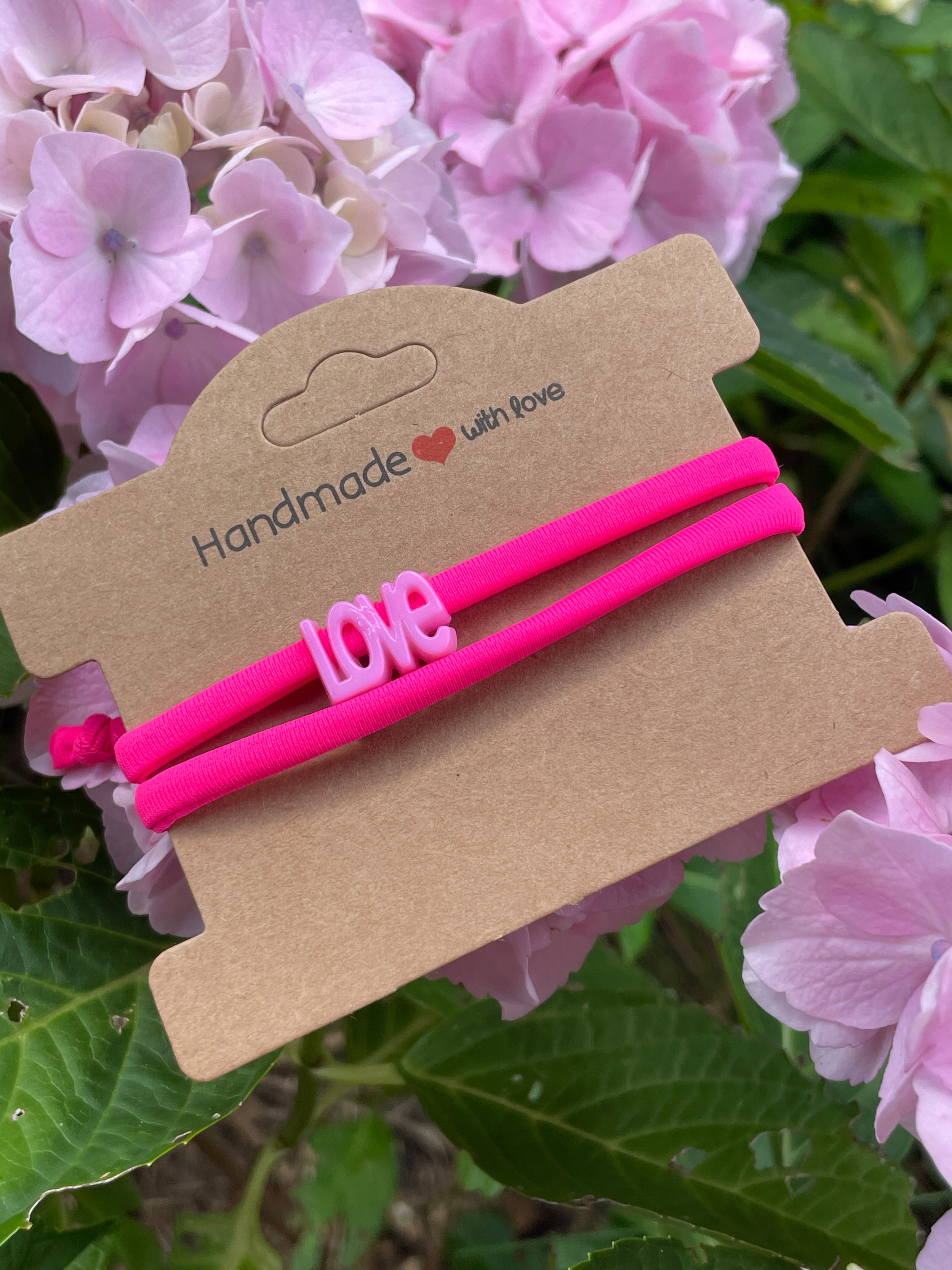 Wickelarmband - neonpink