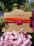 Wickelarmband - neonorange