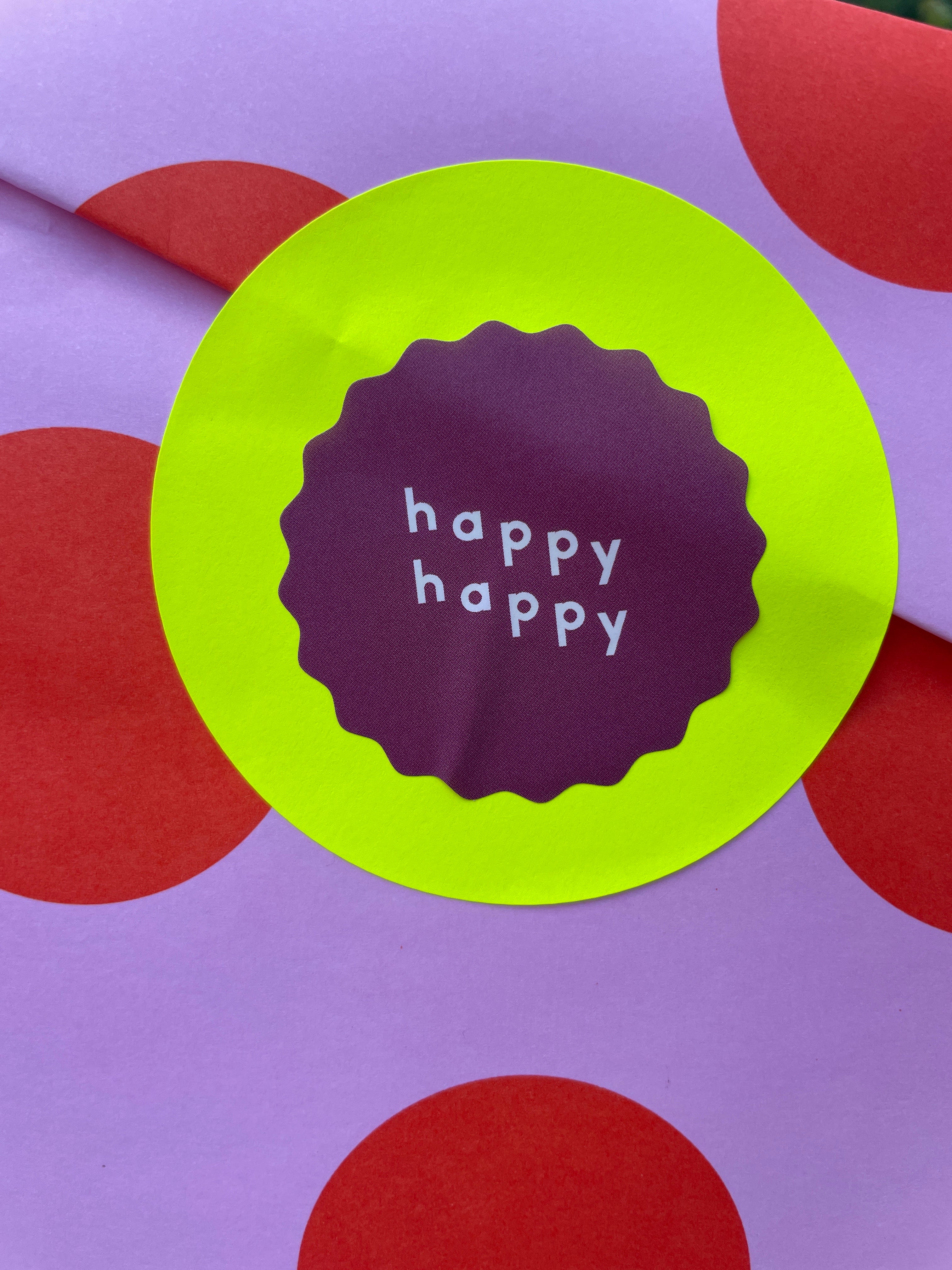 Sticker - Kreis neon XL
