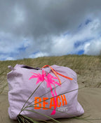 Cotton Beach & Yoga Bag lavendel