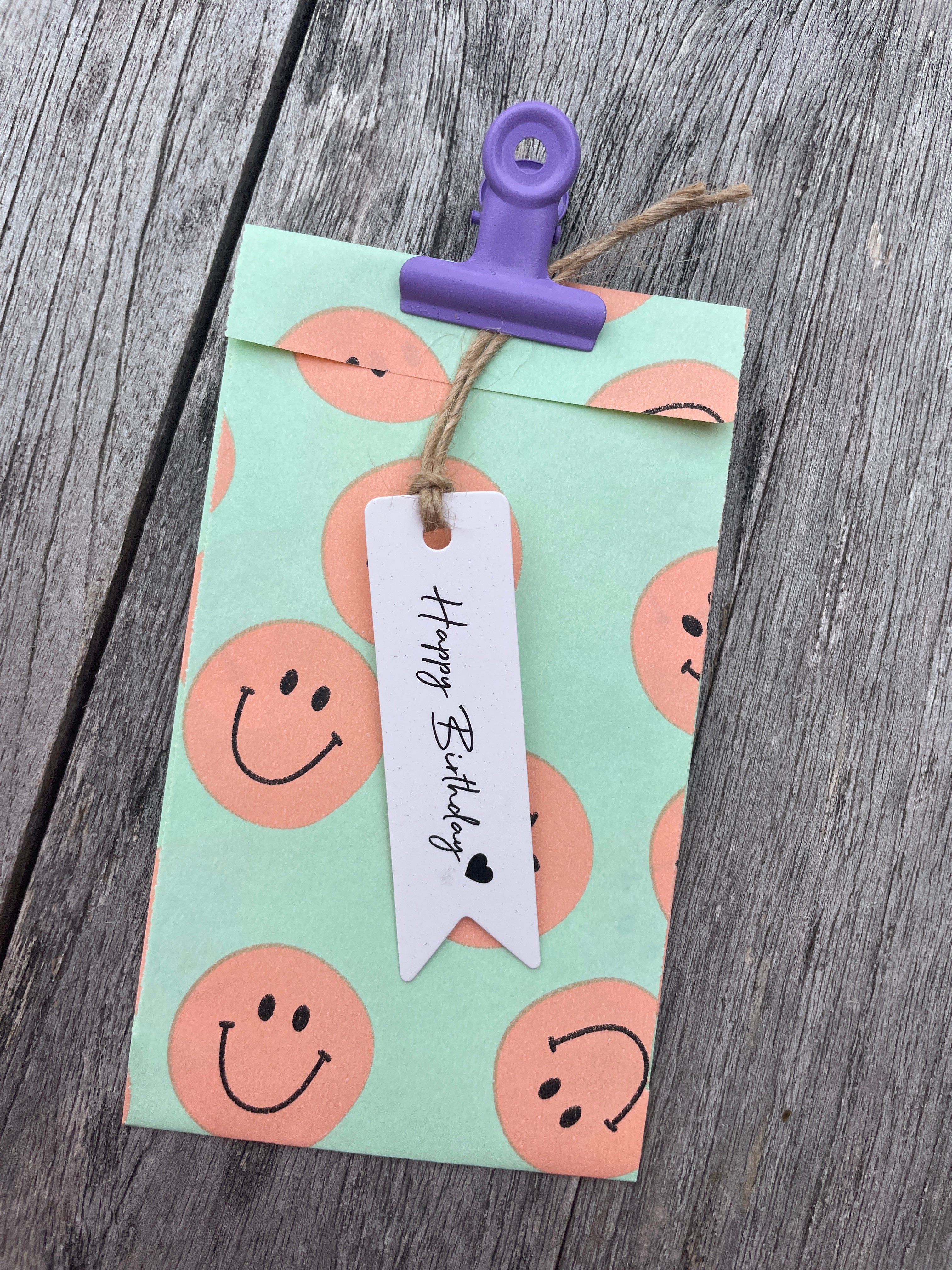 Geschenkanhänger - Happy Birthday (Fähnchen)