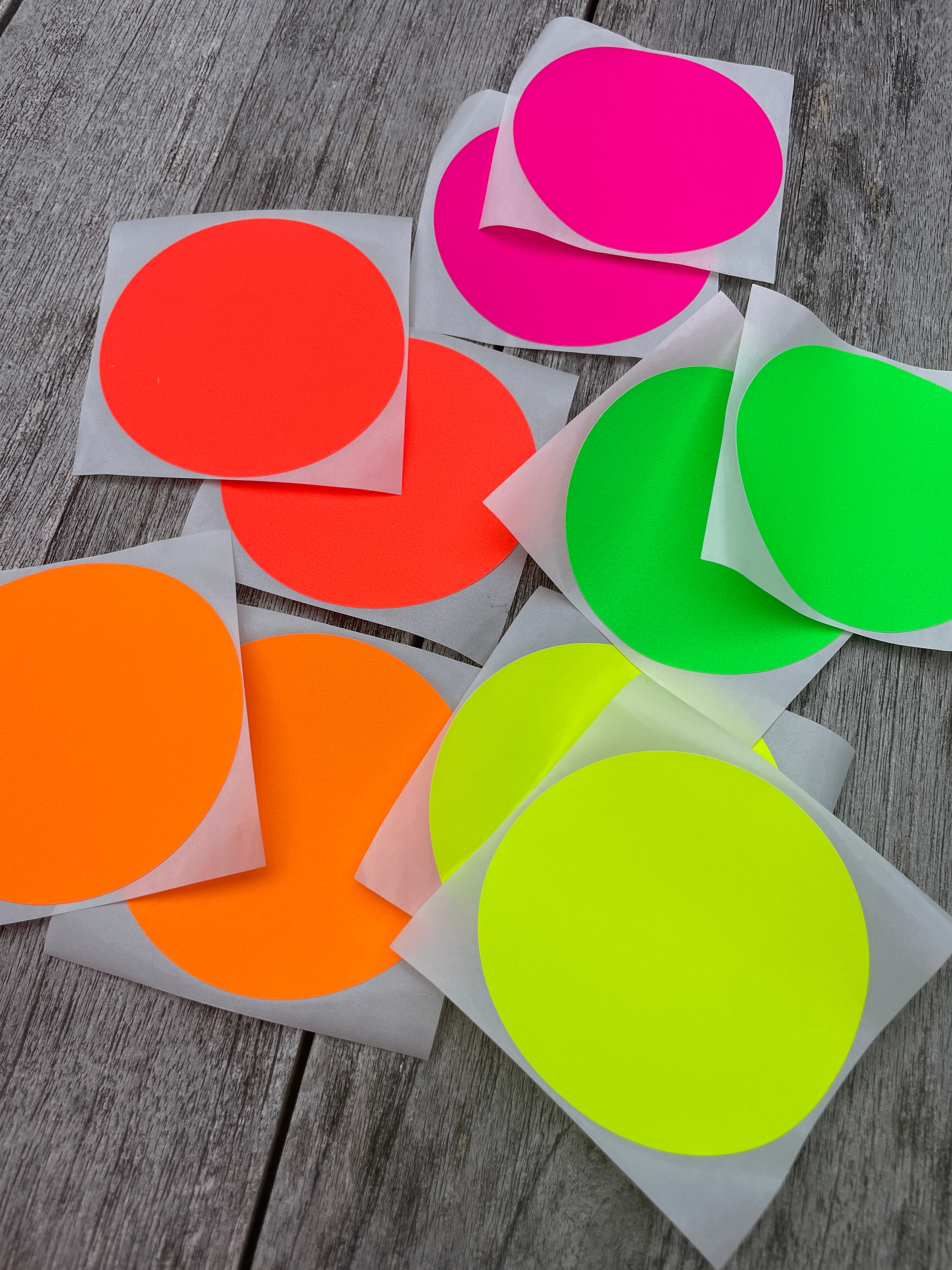 Sticker - Kreis neon XL