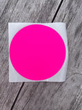 Sticker - Kreis neon XL