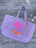 Cotton Beach & Yoga Bag lavendel