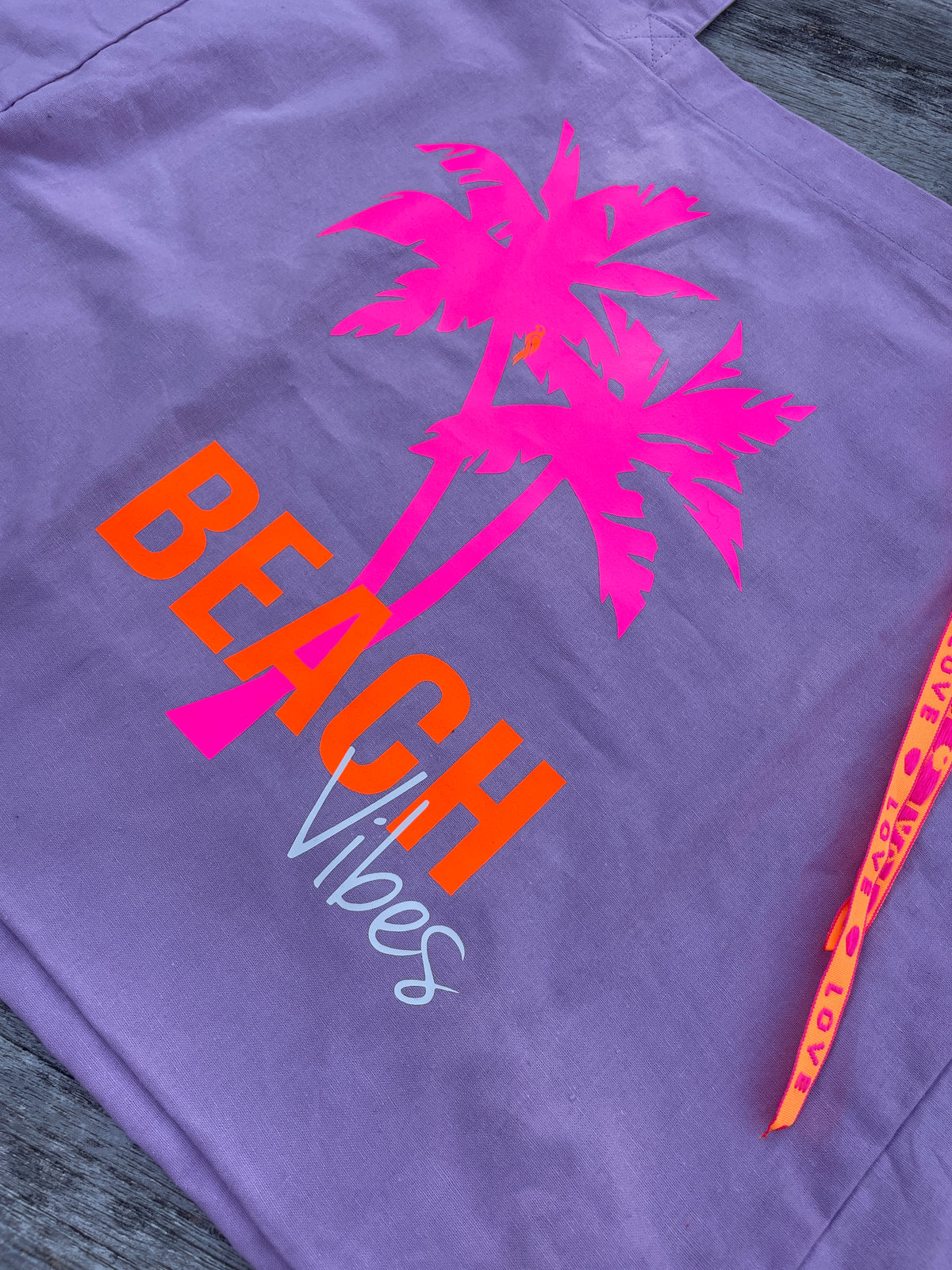 Cotton Beach & Yoga Bag lavendel