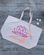 Cotton Beach & Yoga Bag rosa