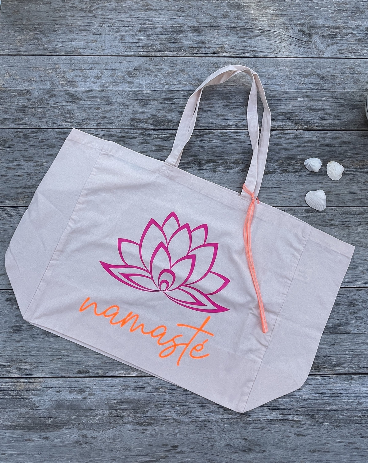Cotton Beach & Yoga Bag rosa