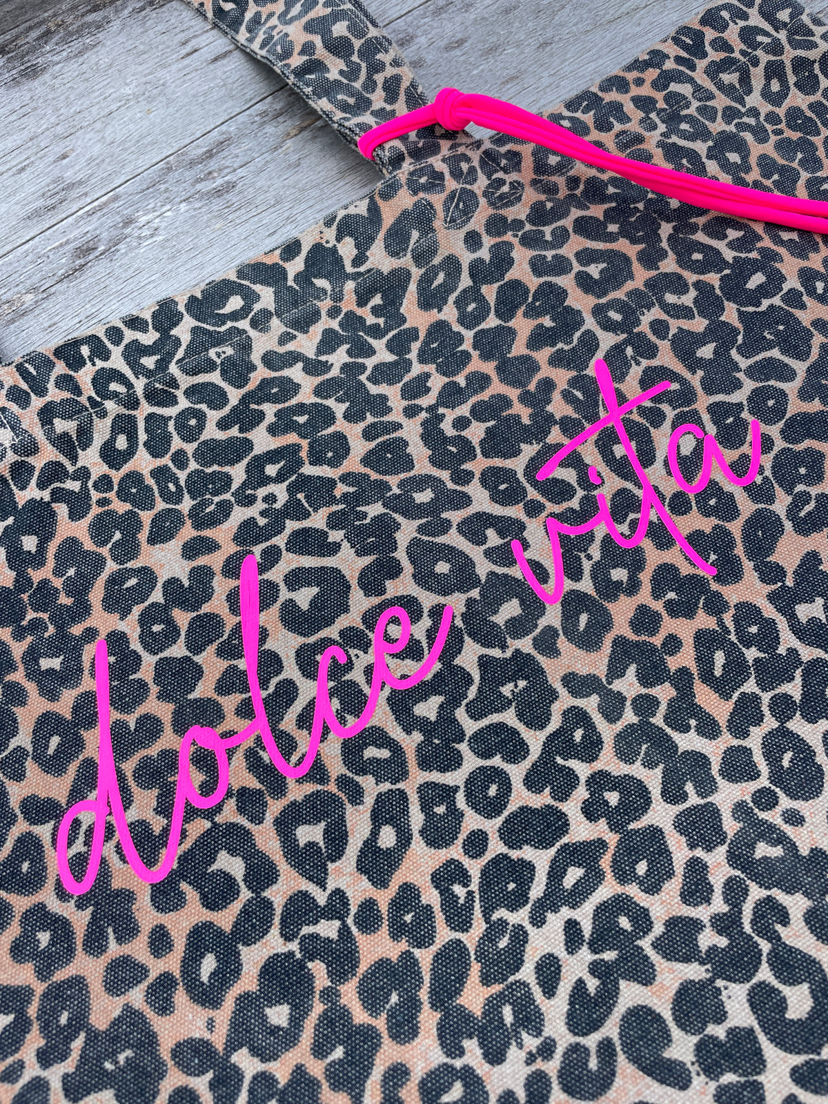 Oversize Tote Bag Leo-Print