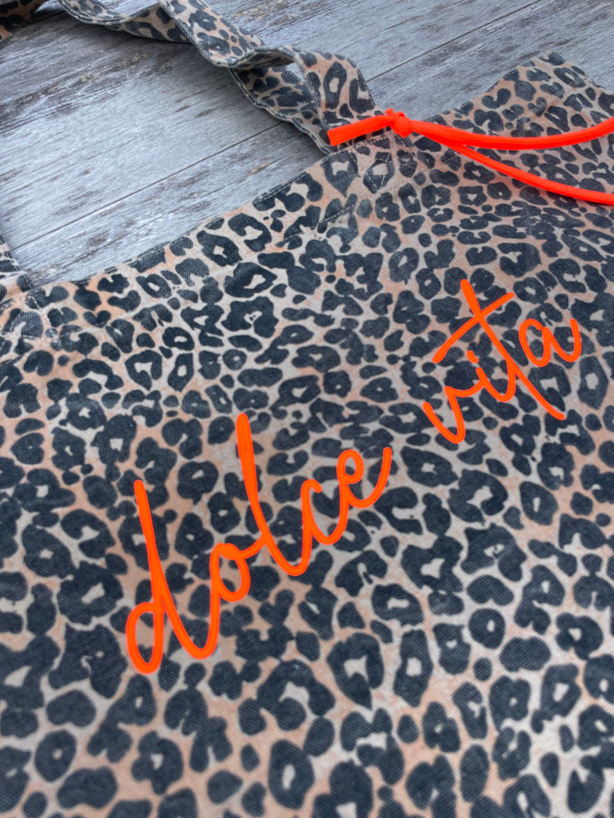 Oversize Tote Bag Leo-Print