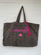 Oversize Tote Bag Leo-Print