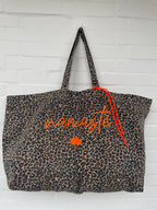 Oversize Tote Bag Leo-Print