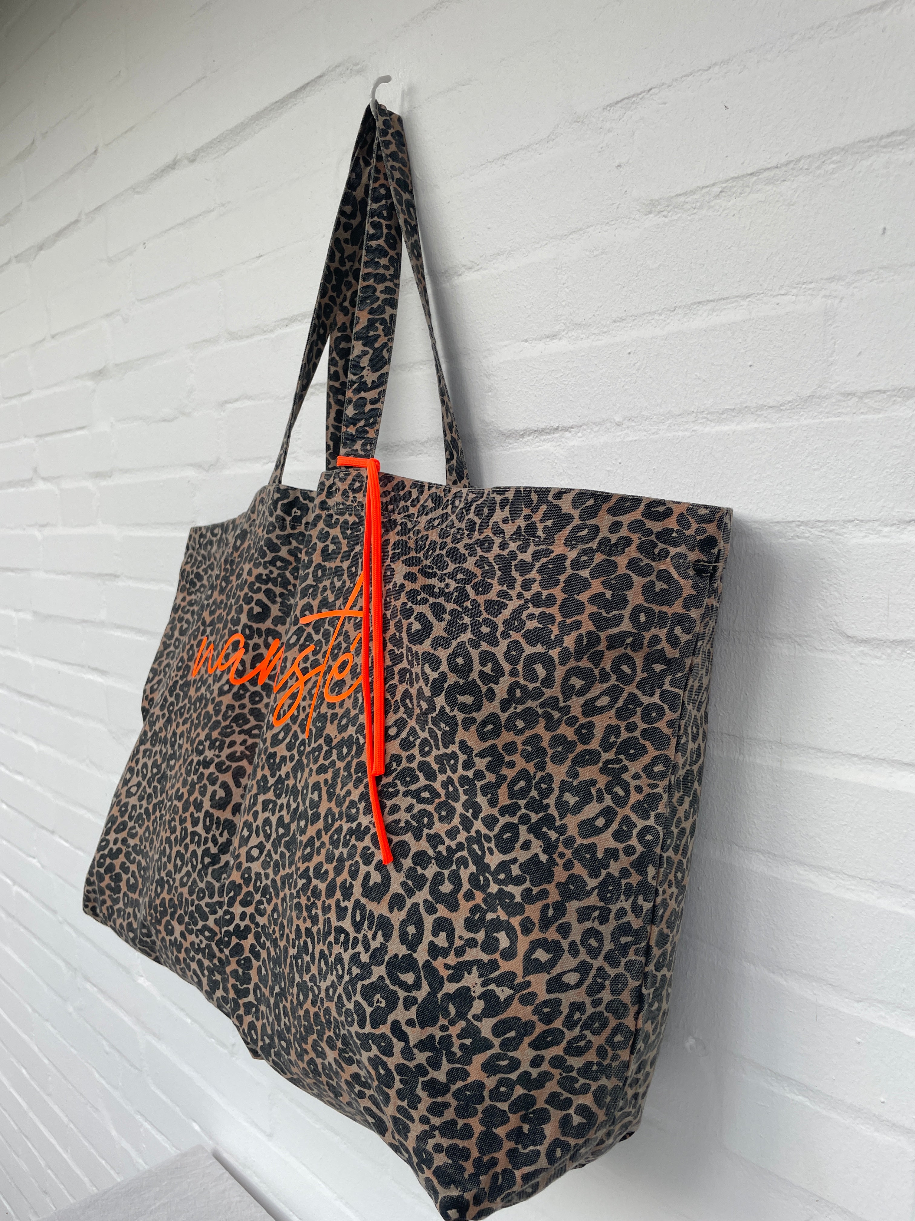 Oversize Tote Bag Leo-Print