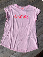T-Shirt rosa - ciao