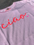 T-Shirt rosa - ciao