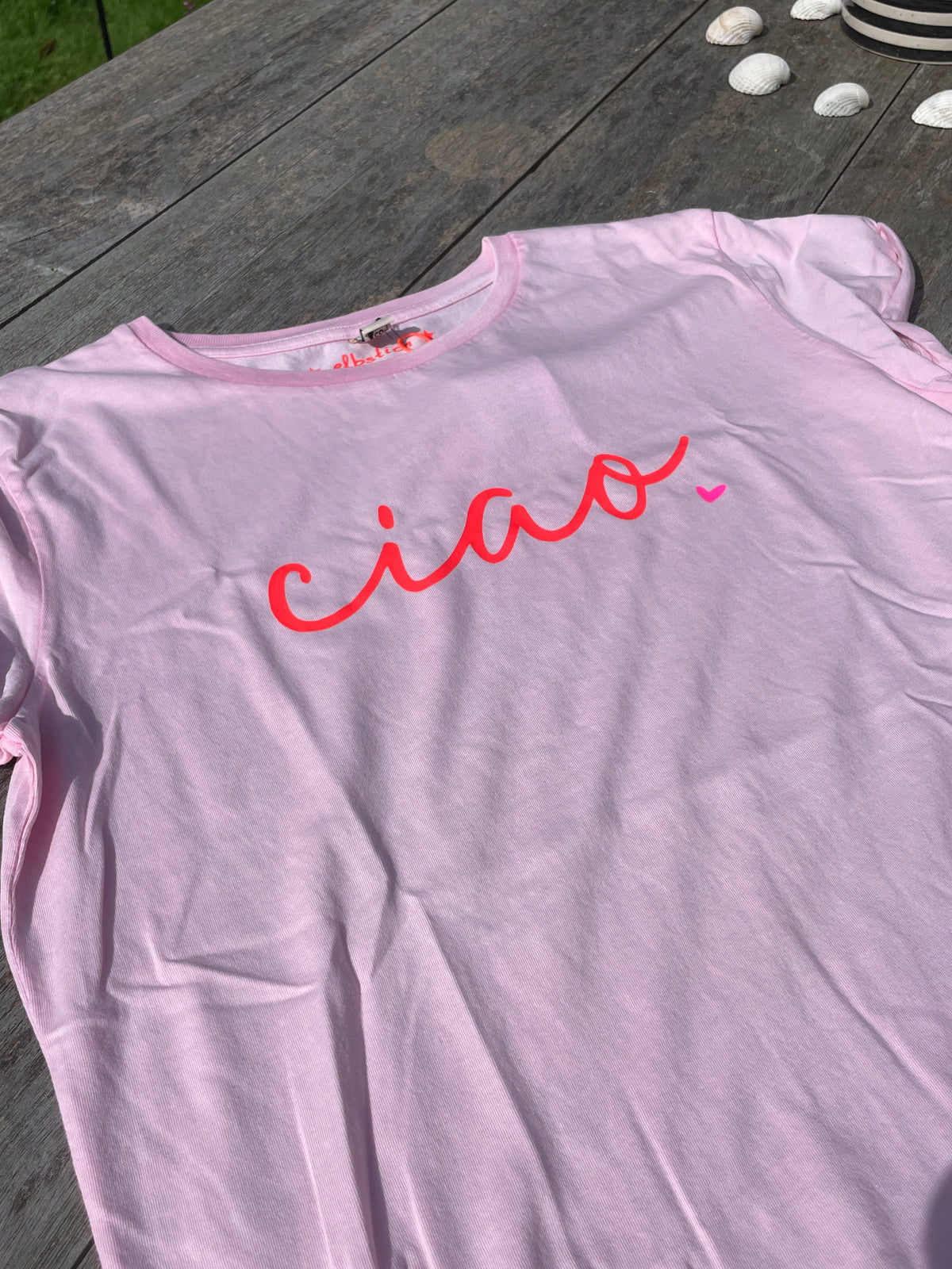 T-Shirt rosa - ciao