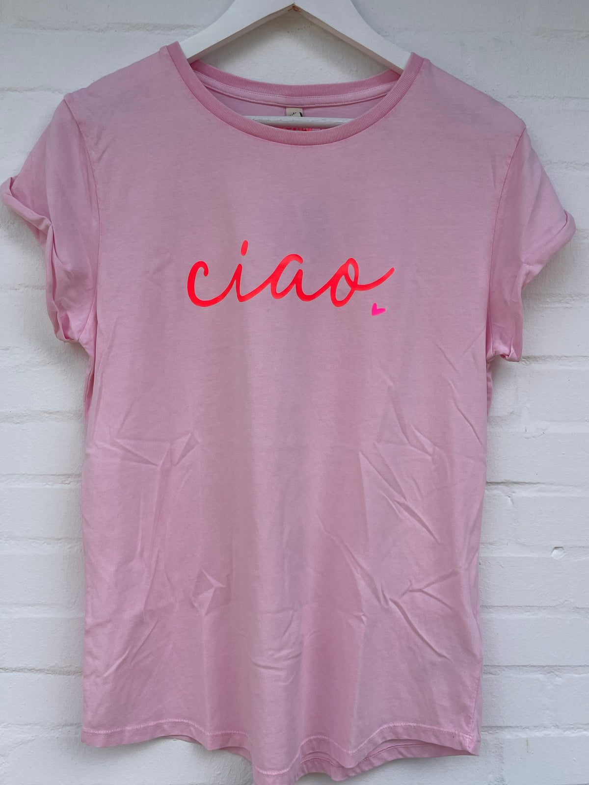 T-Shirt rosa - ciao