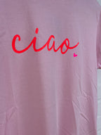 T-Shirt rosa - ciao