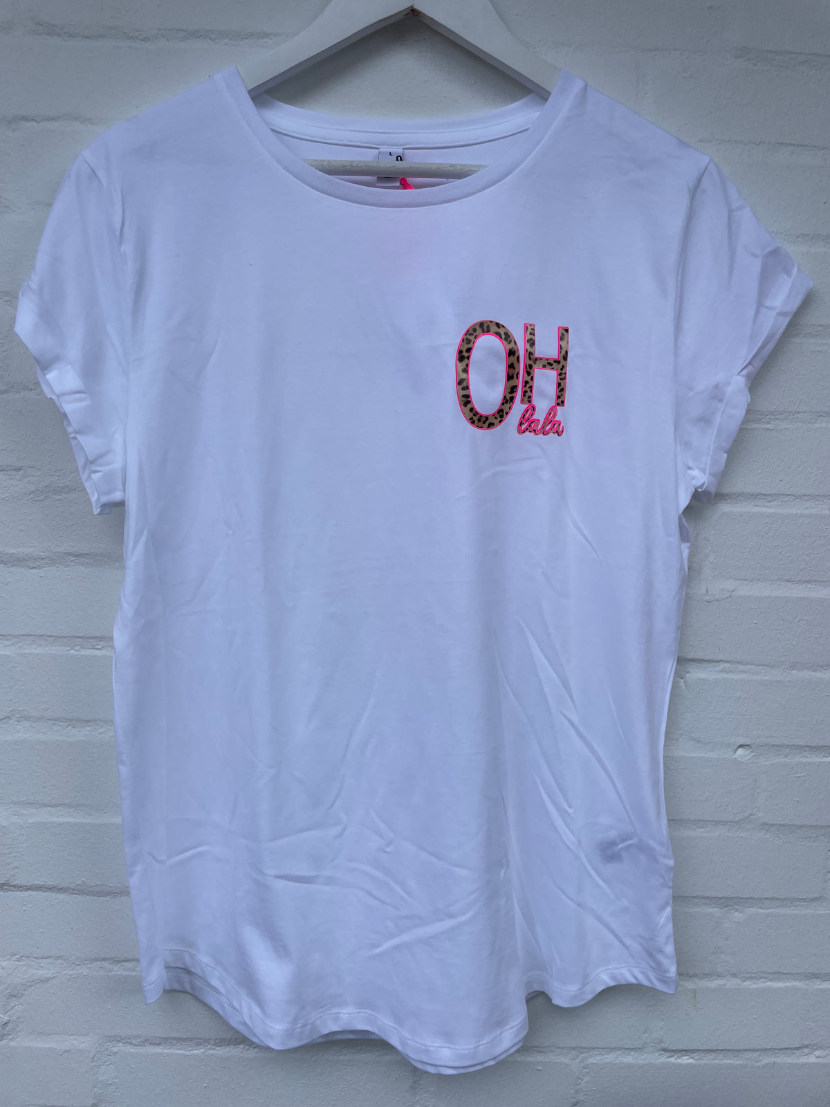 T-Shirt weiß - Oh lala