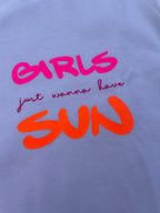 T-Shirt weiß - girls just wanna have sun