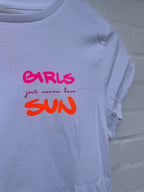 T-Shirt weiß - girls just wanna have sun