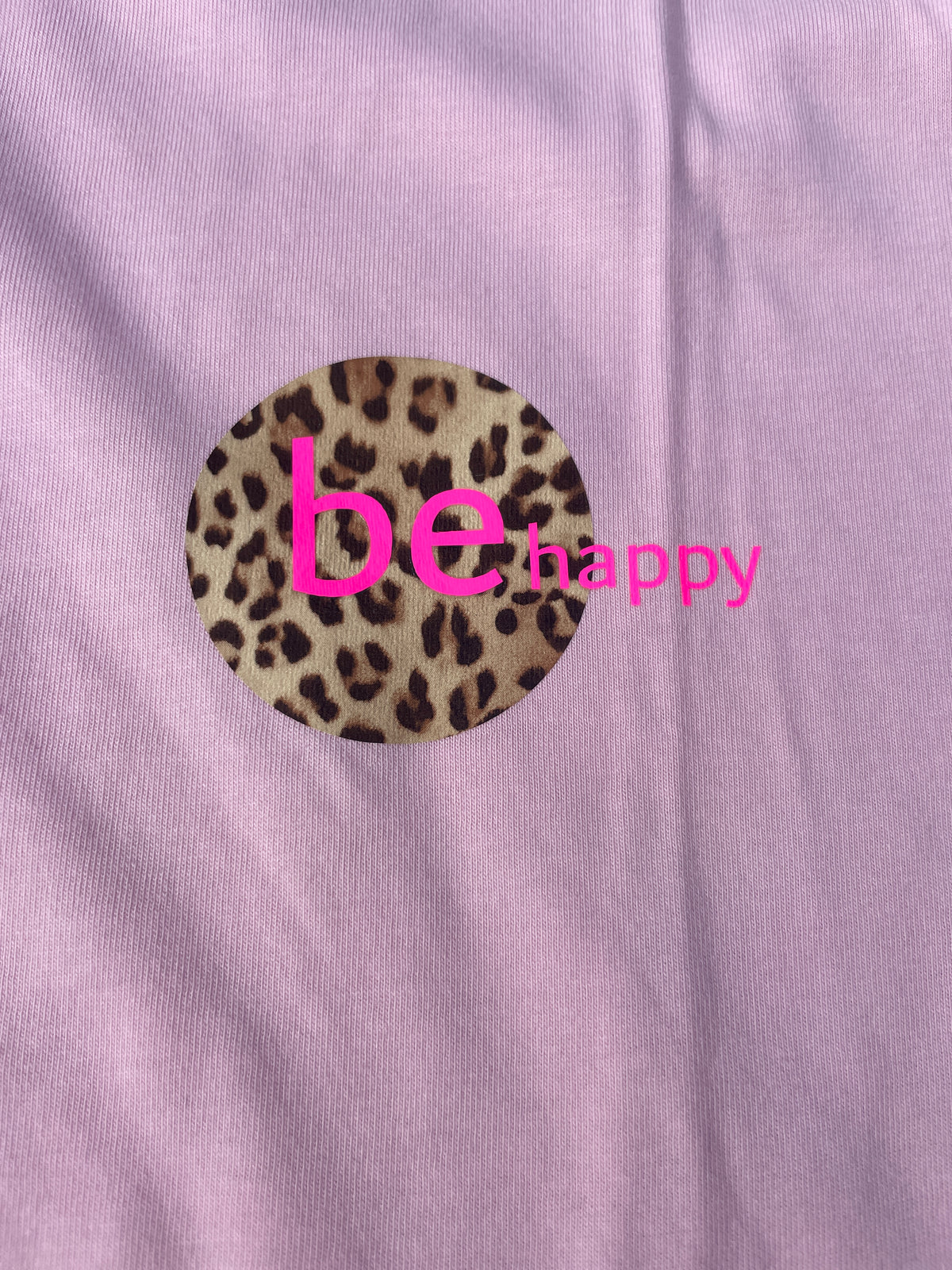 T-Shirt rosa - be happy