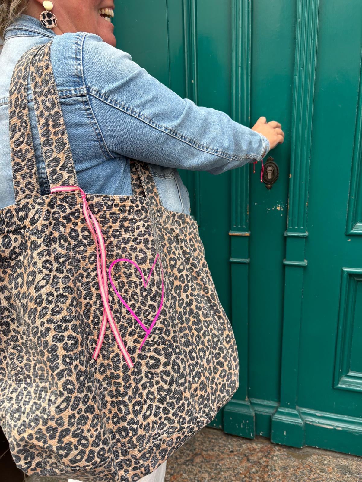Canvas Shopper Leo-Print