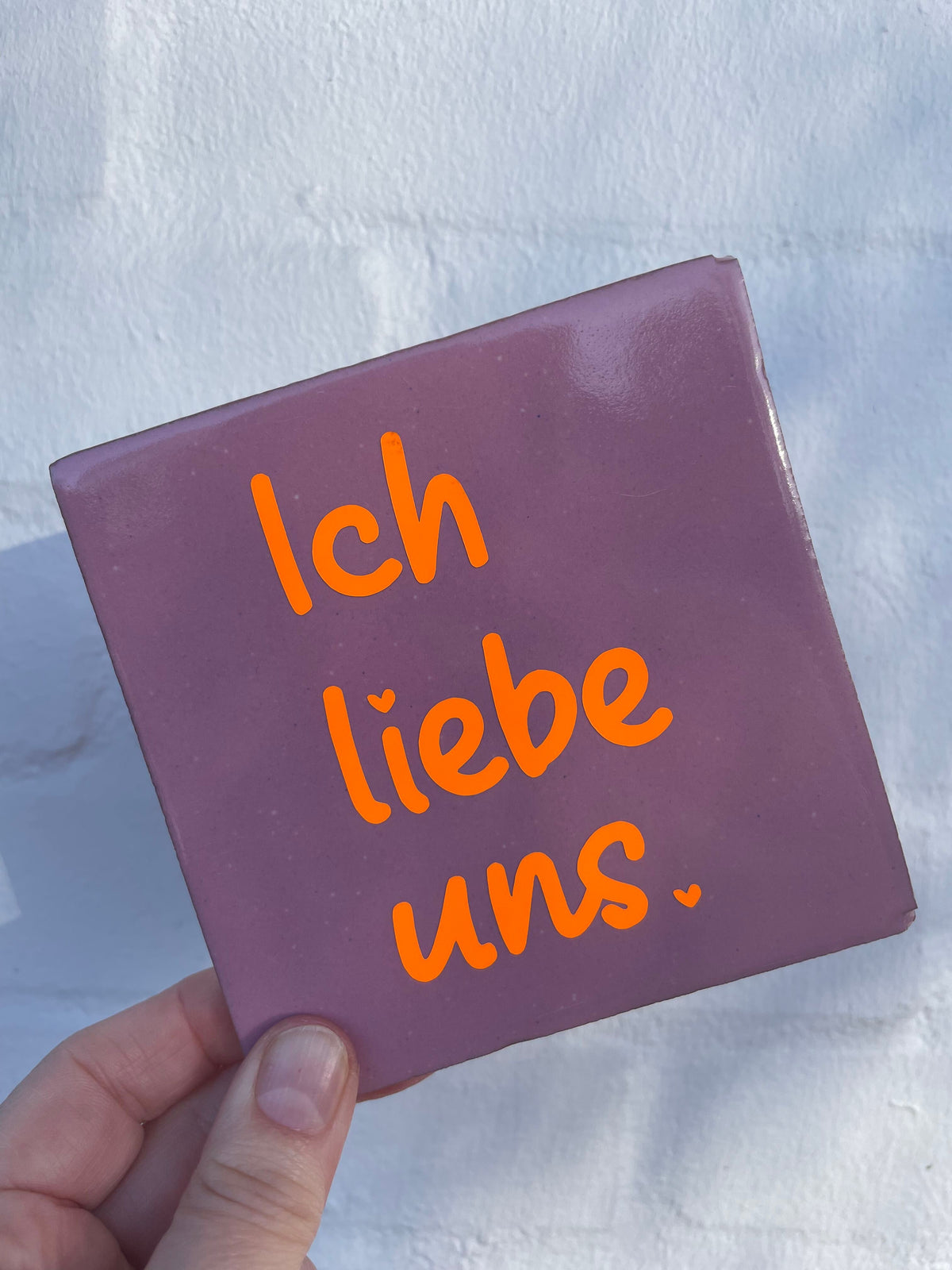 Kachel - Ich liebe uns (beere)