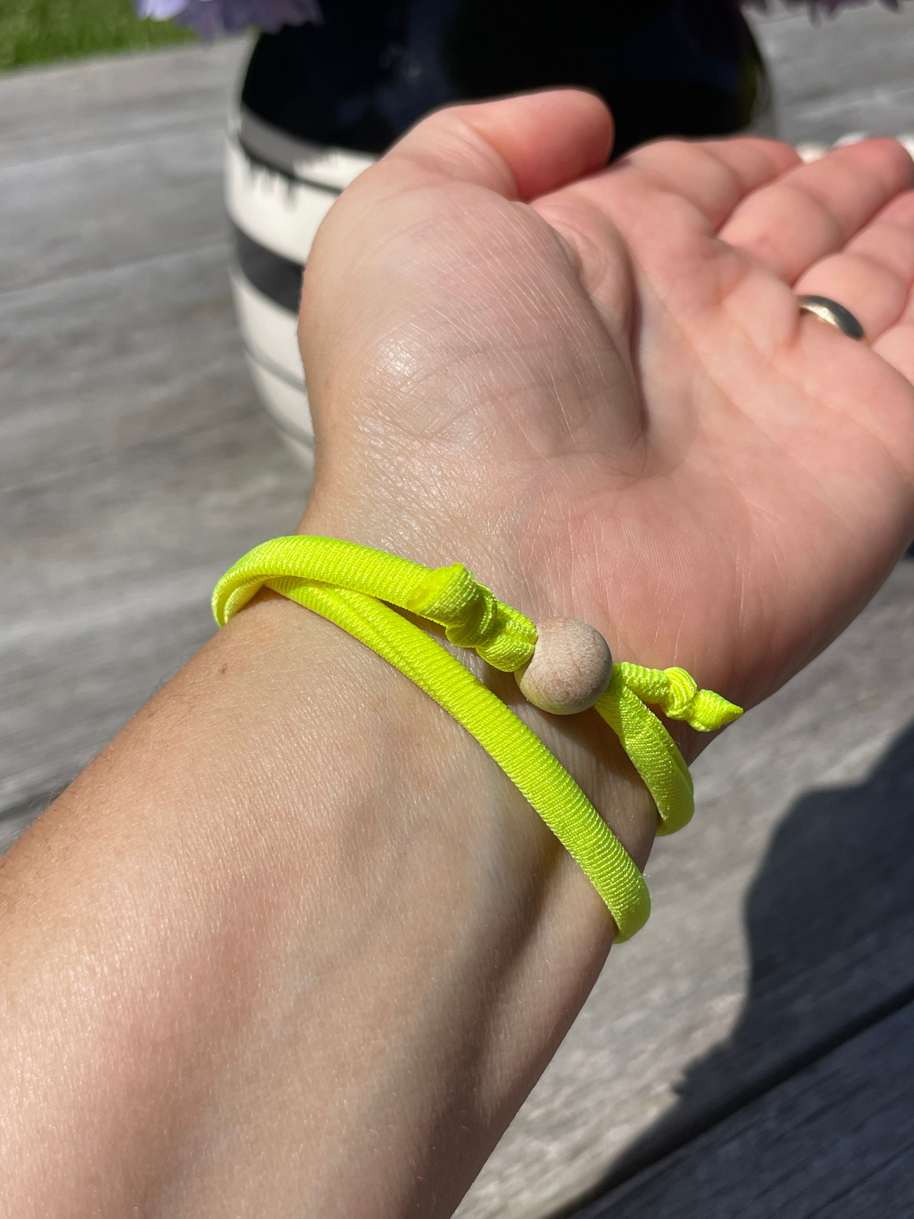 Wickelarmband - neongelb